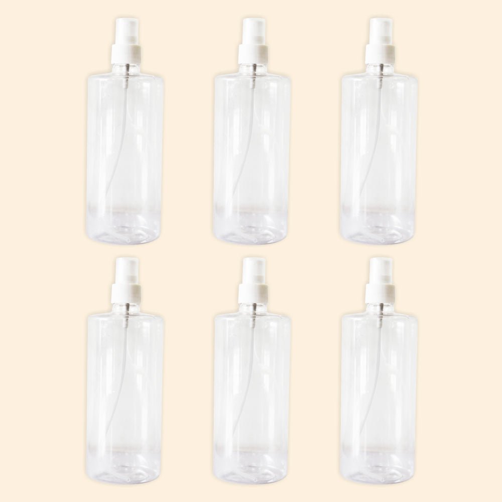 shoprythmindia Packaging,Plastic Travel Bottles Pack of 6 Transparent Mist Spray Bottle Best Used For Sanitizer Refillable Cosmetic Containers